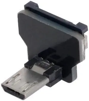 Micro USB 2.0 Male 90 Degree UP Angled Flat Connector Support 480Mbps Data Transfer 5V Charging for Ribbon Cable,Raspberry Pi, GoPro,Drone, Camera, Gimbal