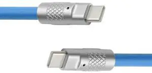 USB C to C Cable,USB 2.0 Type C Male to USB C Male Ultra Soft 120W Power Fast Charge Data Transfer Extension Cable with Charging Indicator 1.0M