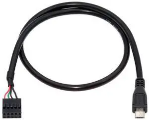 USB 2.0 9Pin 10Pin Motherboard Header to Micro USB 5Pin Data Cable 0.5M USB 2.0 9Pin 10Pin Motherboard Header to Micro USB 5Pin Data Cable 0.5M