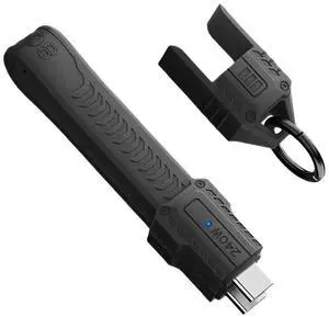 5.12 Inch USB C Short Flat Cable,Support PD 240W/80Gbps/8K@60Hz Video/OTG Compatible with Thunderbolt3/4 with Storage Case Black