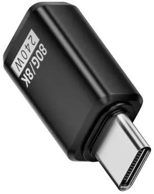 USB C Extender Adapter,USB 5.0 Type C Male to Female Adapter Support 80Gbps Data Transfer PD 240W Fast Charging 16K/8K/5K Video Output