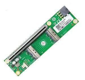2 Port PCI-E X16 to PCI-E 5.0 MCIO 8i 74Pin SFF-TA-1016 Adapter Mini Cool Edge IO Female PCI Expansion Card Adapter with 6Pin GPU Power Port for Expansion Graphics