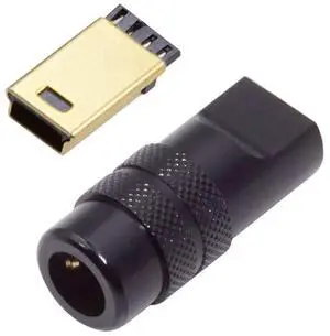 Mini USB DIY Connector Aluminum Alloy Mini USB 2.0 5Pin Male Plug Port Repair Replacement Solder Adapter for OD 4.0-6.0mm Cable