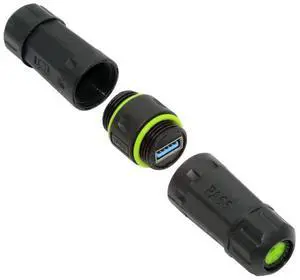 USB 3.0 Waterproof Coupler,IP68 USB 3.0 Type-A 5Gbps Female to Female Data/Power Outdoor Cable Extension Waterproof Adapter USB 3.0 Waterproof Coupler,IP68 USB 3.0 Type-A 5Gbps Female to Female Data/Power Outdoor Cable Extension Waterproof Adapter