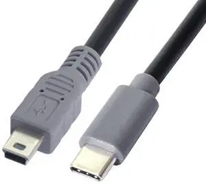 3.28FT USB C to Mini USB 2.0 Data/Charge Cable for Laptop Phone USB C Host to Mini USB Device Power Bank/Camera/Dongle/Hard Disk