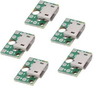 5 Pack USB 2.0 DIY Connector,Micro USB 6Pin Female Socket Port Repair Replacement Solder Adapter 5 Pack USB 2.0 DIY Connector,Micro USB 6Pin Female Socket Port Repair Replacement Solder Adapter