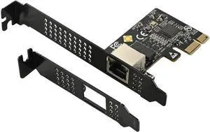 IO-PCE8126-GLAN PCIe X1 to 1Port 5G RJ45 Net Work Card PXE Diskless Boot Net Work Adapter Support Desktop, Server, NAS Soft Routing