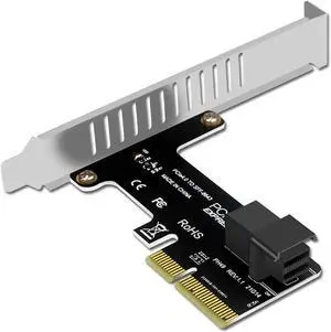 PH49 PCIE4.0 X4 to U.2 SFF-8643 Expansion Card Server NVMe SSD Solid-State Drive Connector Support PCI-E Express X4/X8/X16 (Full-Height Baffle)