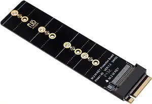 PH441 PCIe4.0 M.2 Mkey Adapter Card  Test and Protection Board with Gold Finger Guard Compatible with M.2 NVMe 2230 2242 2260 2280 SSD