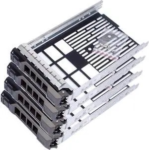 Pack-4, Hard Drive Tray Caddy for D-ELL Poweredge Series 11/12/13 Generation Models 3.5" SAS/SATA R320 R430, R530, R730, T430, T630, R420, R520, R720, T420, T620, R410, R510, R710, T410, T610 T710 - OEM