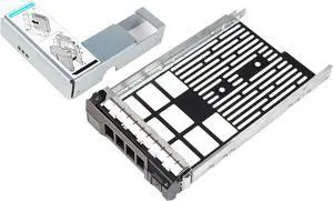 2.5 to 3.5 Hard Drive Adapter SSD, Hard Drive Tray Caddy 3.5" F238F 0F238F KG1CH with 2.5" HDD Adapter Compatible for D-ELL PowerEdge T340 T440 T640 T430 T630 R730 R930 T420 T620 R720 R320 R420