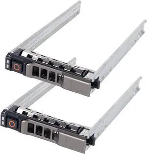 Hard Drive Tray Caddy 2.5 SSD Bracket G176J Hard Drive Bracket Compatible with D-ELL PowerEdge R410 R610 R710 R620 R720 T320 T420 R630 R730 T440 T640, 2 Pack - OEM