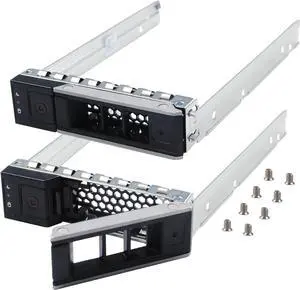 Hard Drive Tray Caddy 3.5 SSD Caddy X7K8W Hard Drive Bracket Compatible for D-ELL PowerEdge 14-16th R7415 R740 R640 R540 R440 R750 R650 R550 R450 R760 R7615 R7625 R660 R6615, 2 Pack - OEM