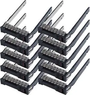 10 Pack Hard Drive Tray Caddy 2.5 SSD Bracket P22892 P22892-002 Hard Drive Tray Compatible for H-P G10 Gen10 Plus V2 G11 Server DL20 DL360 DL365 DL380 DL385 DL325