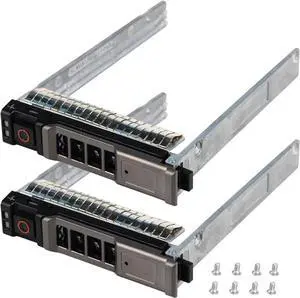 Hard Drive Bracket 0NRX7Y NRX7Y SSD Bracket 2.5 Hard Drive Tray Compatible with D-ELL PowerEdge M610 M810 M510 M420 M520 M620 M820 M630 M830 VRTX Server, 2 Pack - OEM