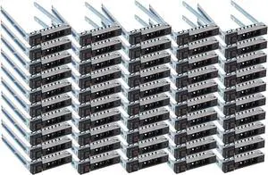 50 Pack Hard Drive Bracket 2.5" SSD Bracket DXD9H 0DXD9H Hard Drive Tray Caddy Compatible for D-ELL PowerEdge 16th Generation T560 R660 R6615 R6625 R7615 R7625 R760 R760xs R860 R960 HS5610 HS5620 - OEM