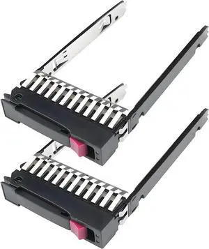 2-Pack Hard Drive Tray Caddy 2.5 Hard Drive Bracket 500223-001 500223-002 SSD Caddy Compatible for H-P G5 G6 G7 DL380 DL360 DL580 BL460c ML350 ML370 ML570 - OEM