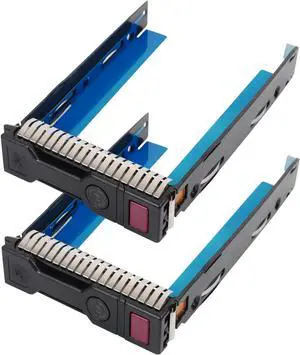 2-Pack Hard Drive Tray Caddy 3.5 SSD Caddy 651314-001 Hard Drive Bracket Compatible with H-P ProLiant BL460c BL465c BL660c DL160 DL360e DL380p DL560 ML350p Gen8 BL460c DL180 DL360 DL380 ML350 Gen9 - OEM