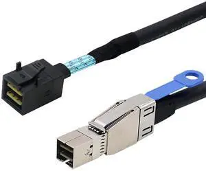 Heretom External Mini SAS HD SFF-8644 to Mini SAS HD SFF-8643 Data Server Raid 1m 3.3FT Cable