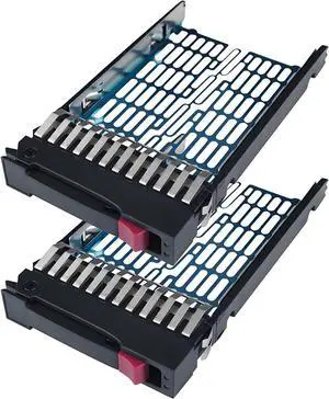 2-Pack Hard Drive Tray Caddy 378343-002 371593-001 SSD Mount 2.5 HDD Caddy Compatible for H-P Proliant DL380 DL360 G6 DL360 DL580 DL585 DL785 G5 BL20p DL380 DL580 ML570 G4 DL385 G5p DL360 G4p - OEM