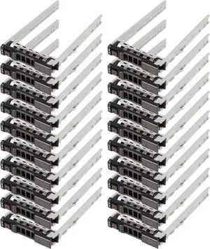 20 Pack Hard Drive Bracket 2.5" SSD Caddy 8FKXC Hard Drive Tray Caddy SAS SATA Caddy Compatible for D-ELL PowerEdge R720 R630 R730 R830 R930 T430 T440 T640 R720XD - OEM