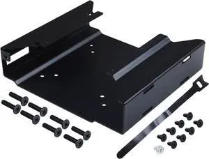 Mini PC Mount Metal Wall VESA for Micro Computer Display, Under Desk Mount Compatible for 75x75mm or 100x100mm VESA Monitor