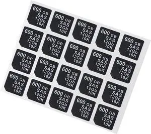 20PCS Capacity Sticker Label for Hard Drive Tray Caddy DXD9H 0DXD9H X7K8W 0X7K8W, Compatible for D-ELL PowerEdge 16th-14th Gen r740 r640 r440 r340 r750 r650 r550 r760 r660 r6625, 600GB, SAS, 12GB, 10K - OEM