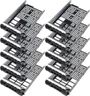 10 Pack Hard Drive Bracket KG1CH 0KG1CH F238F 0F238F SSD Caddy 3.5 Hard Drive Tray Caddy Compatible for D-ELL Poweredge Series 11/12/13/14 Generation T340 T440 T640 R430 R530 R730 T630 R420 R520 R720 - OEM