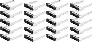 20-Pack 3.5" Hard Drive Tray Caddy X7K8W 0X7K8W HDD SSD Bracket Compatible for D-ELL PowerEdge 16th/15th/14th Generation R240 R340 R440 R540 R640 R740 R740xd2 R6415 R7425 - OEM