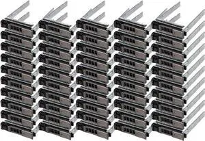 50 Pack Hard Drive Bracket NRX7Y 0NRX7Y SSD Caddy 2.5 Hard Drive Tray Caddy Compatible with D-ELL PowerEdge M610 M810 M510 M420 M520 M620 M820 M630 M830 VRTX Server - OEM