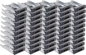 50 Pack Hard Drive Bracket F238F 0F238F KG1CH 0KG1CH SSD Caddy 3.5 Hard Drive Tray Caddy Compatible for D-ELL Poweredge 11th/12th/13th/14th Gen T340 T440 T640 R430 R530 R730 T630 R420 R520 R720 - OEM
