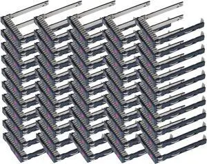 50 Pack Hard Drive Bracket 2.5" NVMe SSD Caddy 727695-001 Hard Drive Tray Caddy Compatible with H-P Proliant Gen10 G10 DL325 DL360 DL380 DL385 DL560 DL580 ML350 Servers - OEM