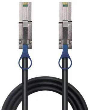 Mini SAS HD SFF 8088 26P to SAS HD 8088 Stacking Server Cable \u2013 6Gbps High Speed 28AWG Copper Data Transfer Cord, 10 Ohm Impedance (3M)