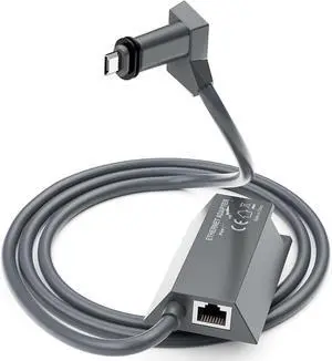 Ethernet Adapter Gen2 Compatible with Starlink Router and Dish, Type-D Mini Plug to RJ45 GIGA-BIT LAN Adapter, 3FT Heavy-Duty, Compatible with PC, TV, Game Console, Printer, VoIP, Camera