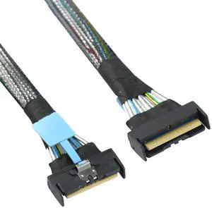 Slimline SAS MCIO SFF-8654 8i 74P PCIe 5.0 to MCIO 8654 High-Speed Server Cable (31.49, Inches)