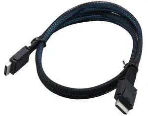 PCIe Oculink SFF-8611 4i to Mini SAS SFF-8611 4i Server High-Speed Cable (39.37, Inches)