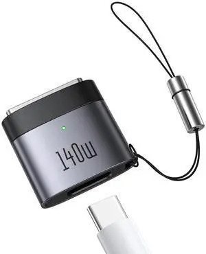 mcdodo 140W USB-C to Magsafe 3 Adapter with Lanyard, Portable and Lightweight Magsafe to USB C Adapter Fit for MacBook Pro M1 M2 M3 (2021 2023 2024) 14"/16", MacBook Air M2 M3(2022 2023 2024) 13"/15"