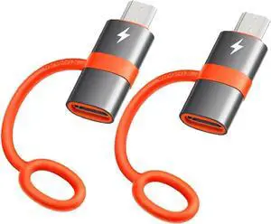 mcdodo USB-C to Micro USB Adapter with Lanyard-2Pack, Type C Female to Micro USB Male Convert Connector Support Charge & Data Transfer Fit Galaxy S7/S7 Edge,Nexus 5/6 and Micro USB Devices