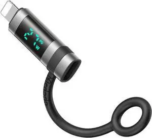 mcdodo 36W USB-C to Ligtning Adapter with Digital Display, Type-C Female to Lightning Male Adapter Support PD Fast Charging&Data Transfer, Fit for iPhone 14/13/12/11/XS/XR/SE,iPad,AirPods,iPod Touch