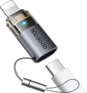 mcdodo 36W USB-C to Lightning Adapter with Lanyard, Type-C to Lightning Adapter PD Fast Charging for iPhone/AirPods/Original MacBook, Support Charging&Data Transmission