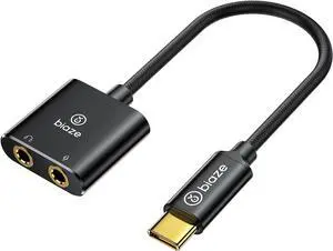 USB C to 3.5mm Jack Audio Adapter External Sound Card with 3.5mm Headphone and Microphone TRS Jack to USB C Compatible with Windows, Laptops, Desktops Windows, MAC, Linux, PC, PS5, PS4