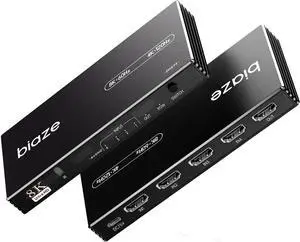 HDMI Switch 4 in 1 Out 8K@60Hz 4K@120Hz, 4 Ports HDMI 2.1 Switcher Selector with Remote Support 48Gbps HDR 10+ Dolby Vision/Atmos HDCP 2.3 CEC for PS5/4 Xbox Apple TV Game PC Roku