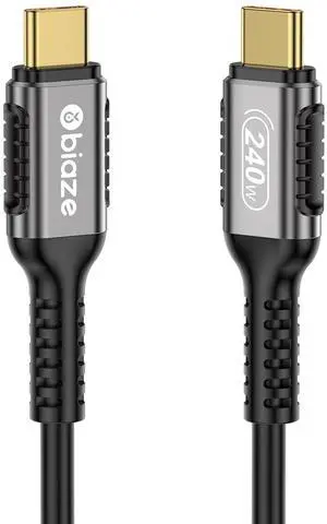 USB C Thunderbolt 4 Cable(3.94FT, 240W), USB C to USB C Cable USB 4 Data Cable, 40Gbps, 8K HD Display, Thunderbolt 4/3 Compatible, for iPhone 16, MacBook, Hub, Docking and More