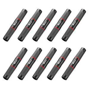 Waterproof RJ45 Coupler, Ethernet Coupler Connector - Short Profile LAN Coupler for Cat7/Cat6/Cat5e Cable - for Outdoor Indoor CCTV IP Camera, Burial Industrial Network Connection (10-Pack)