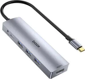 5-in-1 Dock for MacBook - Expand Your Ports! Supports 4K60Hz HDMI, 100W PD Fast Charging, 3 USB 3.0 Ports, Hub for Laptop. Compatible MacBook Air/Pro M4/M3 and iPhone 15/16 Series.