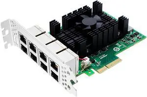 Eight-Port PCIe X4 giga-bit Network Card with I350-T8 RJ45 Ports LAN NIC Card, 1000M PCI Express Ethernet Adapter Support Windows/Windows Server/Linux/Freebsd/VMware ESXi