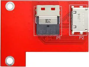 PCI-Express 4.0 Slimline SAS SFF-8654 to Oculink SFF-8611 SFF-8612 PCBA Female Adapter with Bracket PCI-Express 4.0 Slimline SAS SFF-8654 to Oculink SFF-8611 SFF-8612 PCBA Female Adapter with Bracket