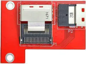 PCI-Express 4.0 Slimline SAS SFF-8654 to Mini SAS SFF-8087 PCBA Female Adapter with Bracket PCI-Express 4.0 Slimline SAS SFF-8654 to Mini SAS SFF-8087 PCBA Female Adapter with Bracket