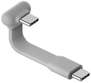 180 Degree U-Type USB-C Cable, Short Flat 60W 20V/3A Fast Charging Cable, 480Mbps Data Transfer for iPhone 17 16 Pro Max, Galaxy S25 Ultra S25+, Power Bank, Cooling Fan (Grey, 0.18ft) 180 Degree U-Type USB-C Cable, Short Flat 60W 20V/3A Fast Charging Cable, 480Mbps Data Transfer for iPhone 17 16 Pro Max, Galaxy S25 Ultra S25+, Power Bank, Cooling Fan (Grey, 0.18ft)