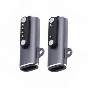 2 Pack USB C to Smart Watch Charger Magnetic Charging Adapter for Pitch 7.62mm 2Pin/4Pin Smart Watch/Bone Conduction Headphone 2 Pack USB C to Smart Watch Charger Magnetic Charging Adapter for Pitch 7.62mm 2Pin/4Pin Smart Watch/Bone Conduction Headphone